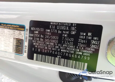 2024 Kia Telluride S из США, поврежденный, VIN 5XYP64GC7RG464799